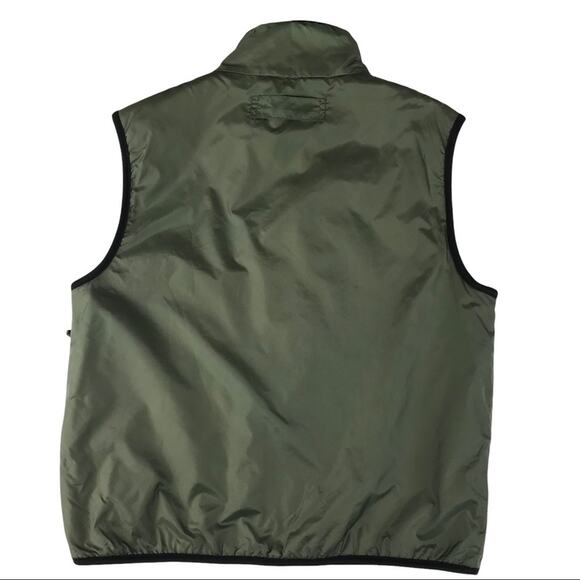 Free Tech Vest Zip Up Sleeveless Womens Green Fleece Size Small - Picture 7 of 9